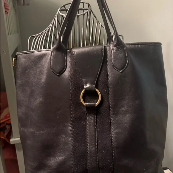 Rare to find - Ralph Lauren purple collection leather and suede equestrian tote - Picture 10 of 10